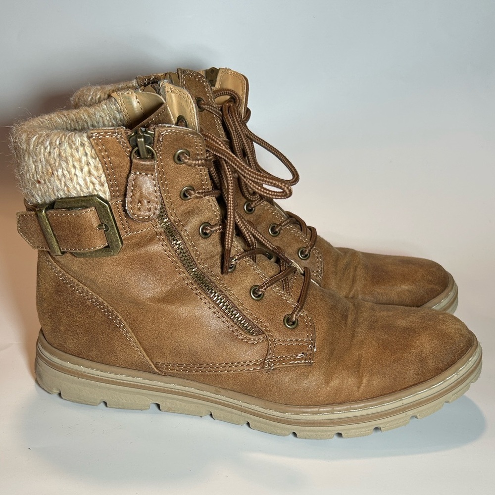 Cliffs by WHITE MOUNTAIN Tan Lace Up Boots